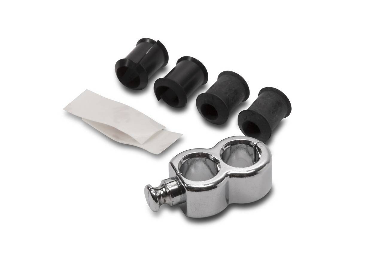 Cable Clamps 1/"-1 1//8/" Single Throttle//Clutch 11-0043 Motion Pro Chrome